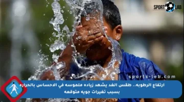 ارتفاع الرطوبة.. طقس الغد يشهد زيادة ملموسة في الإحساس بالحرارة بسبب تغيرات جوية متوقعة